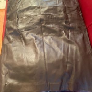 New Brown Leather Skirt.